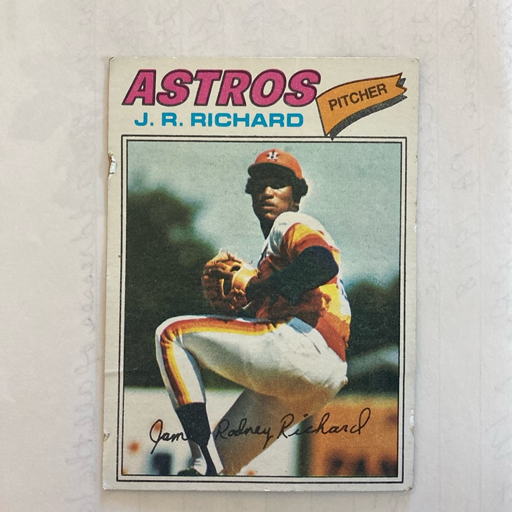 J R Richard Astros 1977 260 baseball card
